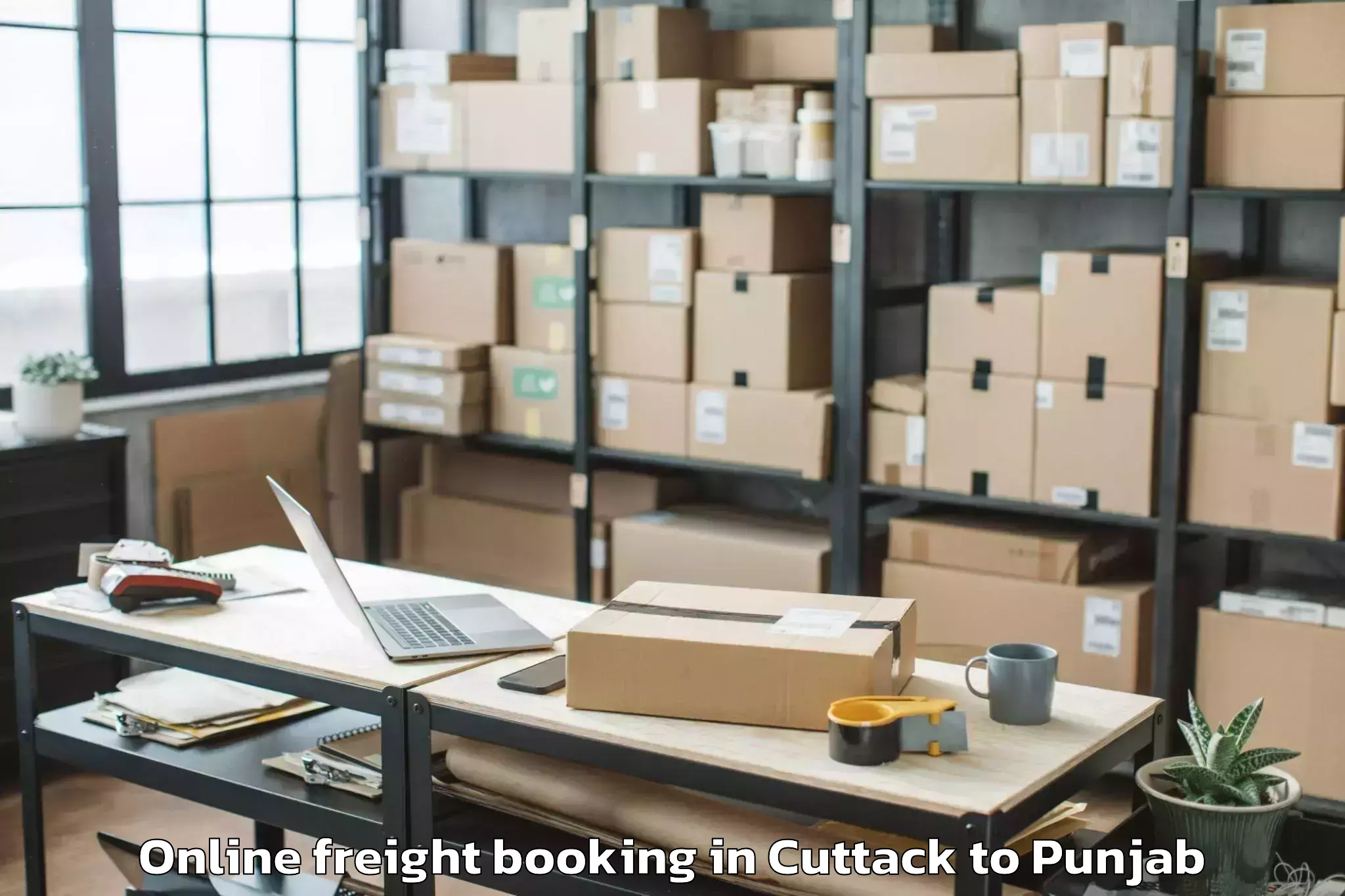 Efficient Cuttack to Raikot Online Freight Booking